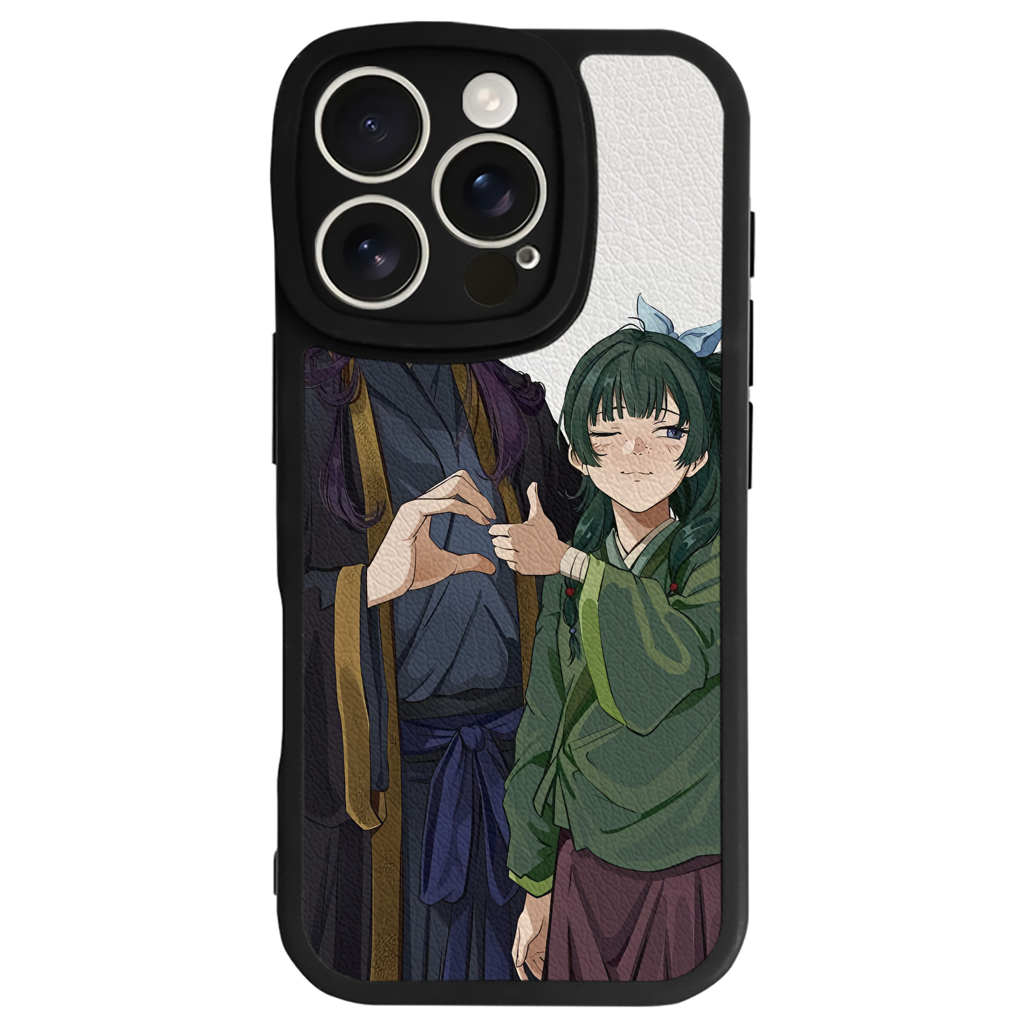 （画像用） 薬屋のひとりごと The Apothecary Diaries 【iPhone 16シリーズ対応】シリコンスマホケース（レザー調） 材質：シリコン